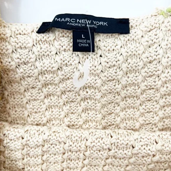 Marc New york Crochet Tank Top Size L NEW - Picture 5 of 8